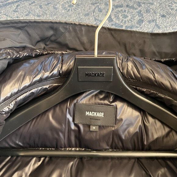 Like New - Mackage Edward 2-in-1 Down Coat Sz 36 (Small) - Black - Picture 6 of 14